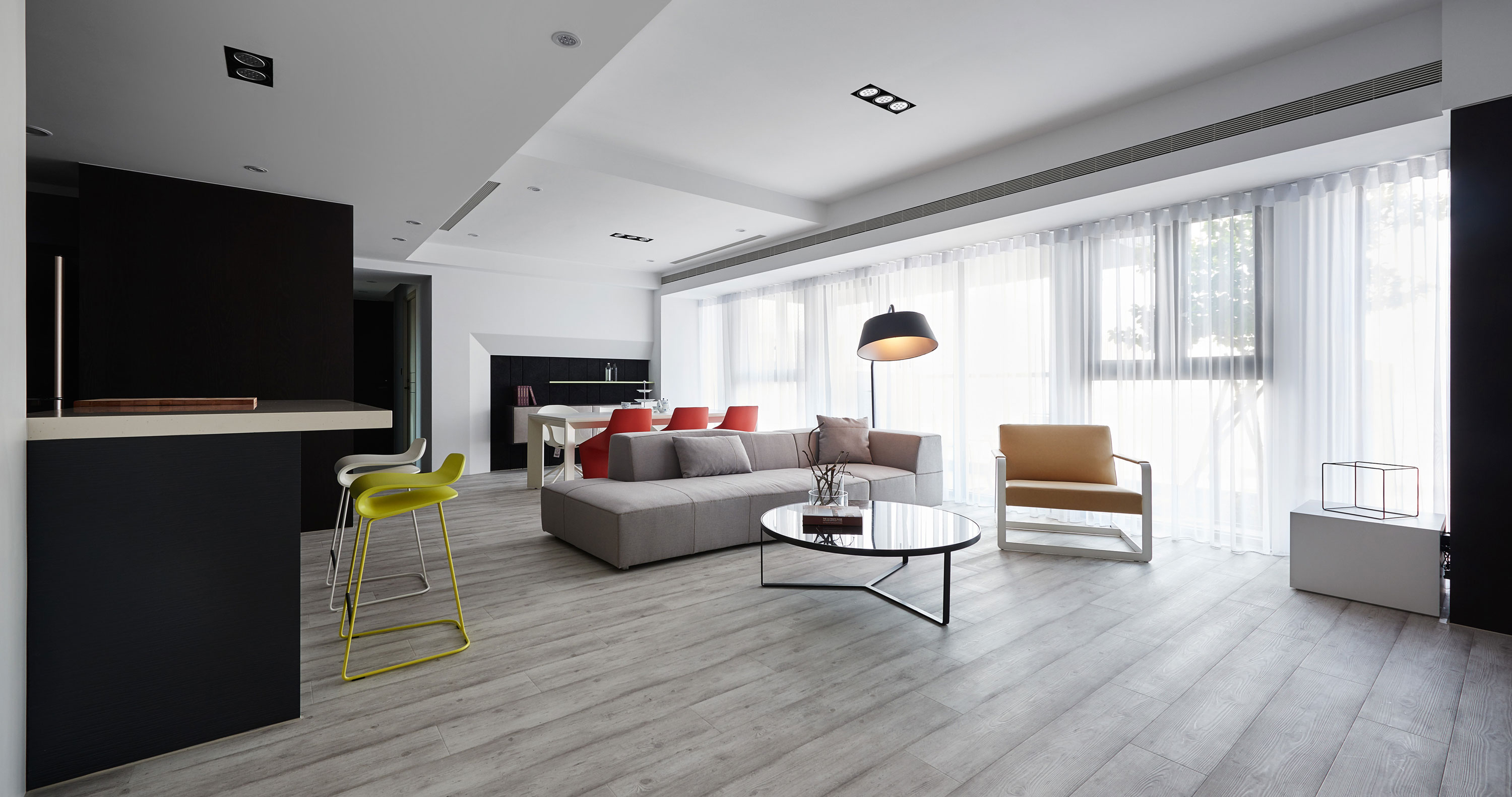 A Stylish Parisian-Inspired Apartment with Simple and Modern Touches in Taichung, Taiwan by Z-AXIS DESIGN (1)
