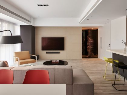 A Stylish Parisian-Inspired Apartment with Simple and Modern Touches in Taichung, Taiwan by Z-AXIS DESIGN (13)