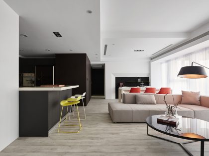 A Stylish Parisian-Inspired Apartment with Simple and Modern Touches in Taichung, Taiwan by Z-AXIS DESIGN (3)