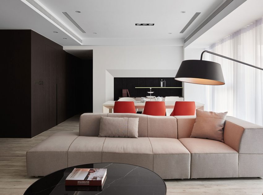 A Stylish Parisian-Inspired Apartment with Simple and Modern Touches in Taichung, Taiwan by Z-AXIS DESIGN (4)