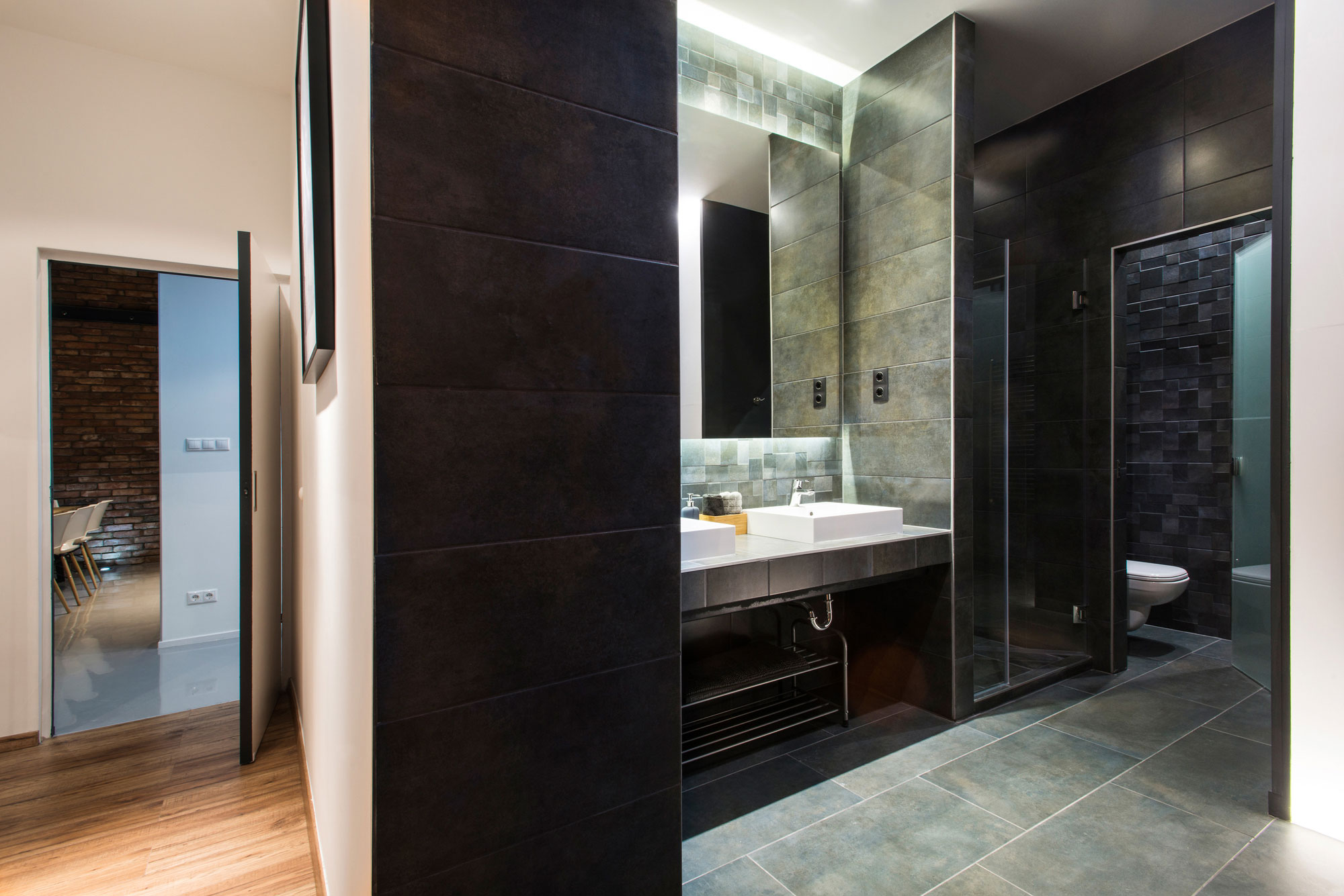 A Stylish Modern Two-Bedroom Apartment with Industrial Features in Budapest, Hungary by Gasparbonta (16)