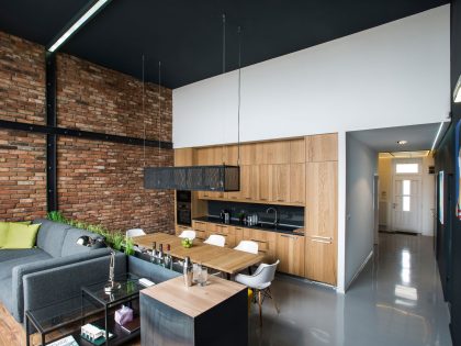 A Stylish Modern Two-Bedroom Apartment with Industrial Features in Budapest, Hungary by Gasparbonta (2)