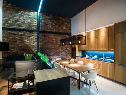 A Stylish Modern Two-Bedroom Apartment with Industrial Features in Budapest, Hungary by Gasparbonta (24)