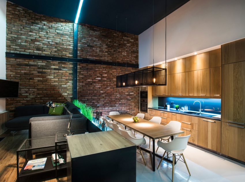 A Stylish Modern Two-Bedroom Apartment with Industrial Features in Budapest, Hungary by Gasparbonta (24)