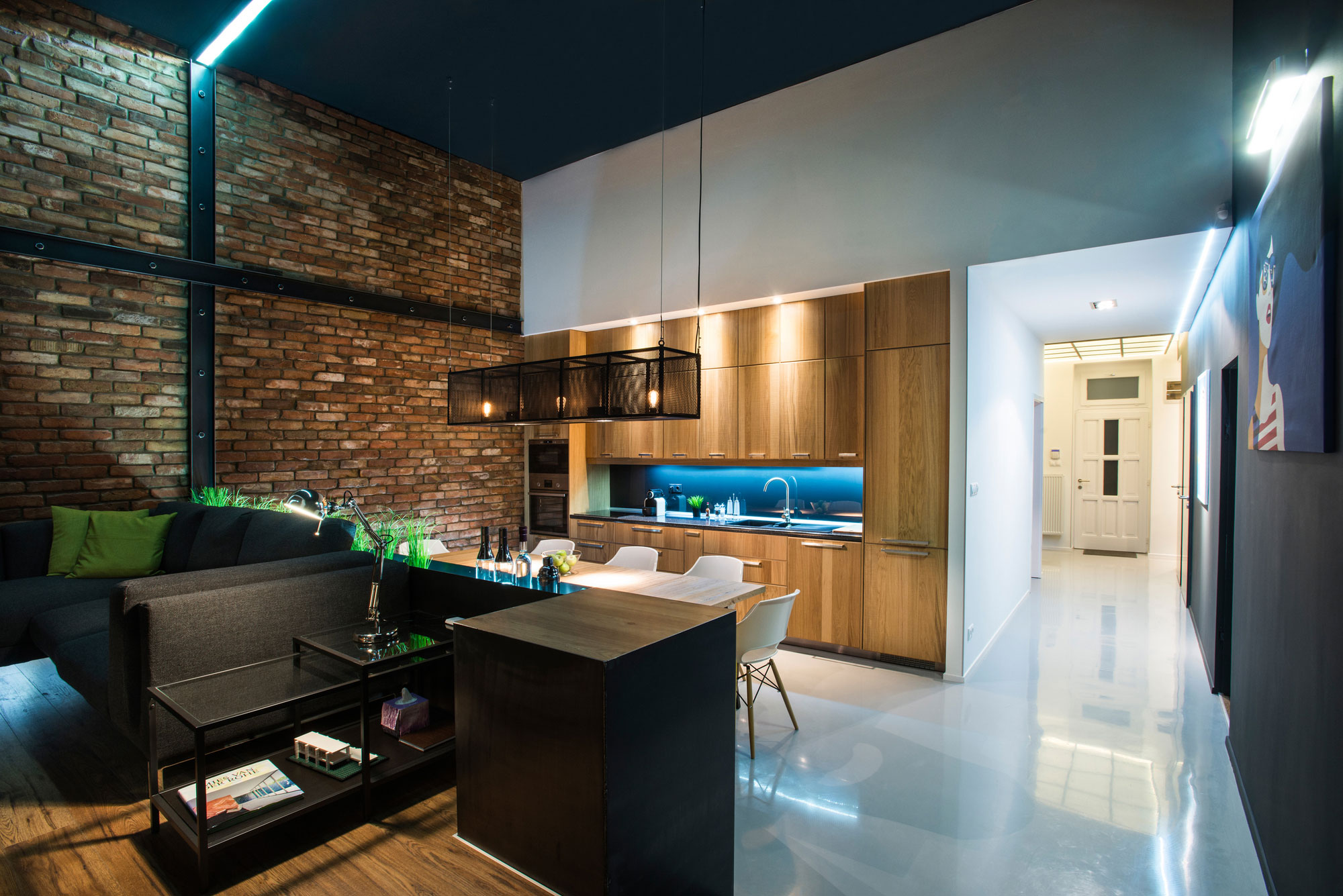 A Stylish Modern Two-Bedroom Apartment with Industrial Features in Budapest, Hungary by Gasparbonta (25)