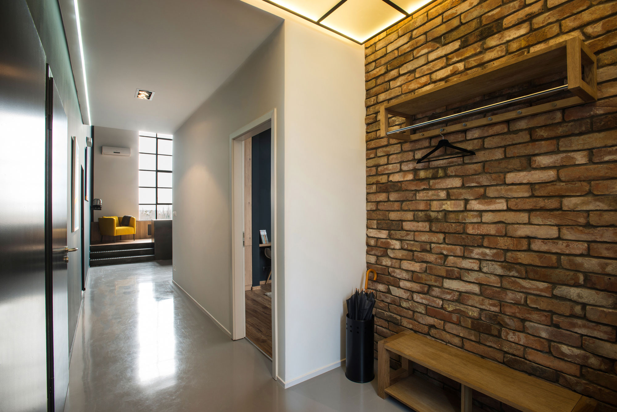 A Stylish Modern Two-Bedroom Apartment with Industrial Features in Budapest, Hungary by Gasparbonta (6)
