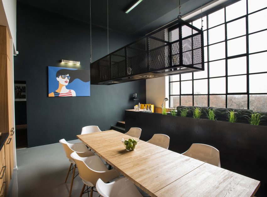 A Stylish Modern Two-Bedroom Apartment with Industrial Features in Budapest, Hungary by Gasparbonta (9)