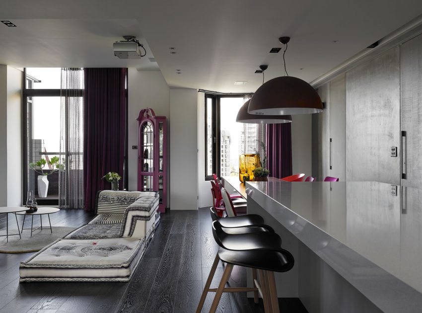 A Stylish and Colorful Apartment in a High-Rise in Taipei, Taiwan by Ganna Design (5)