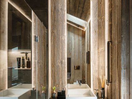 A Stylish and Warm Home with Lots of Wooden Details in Cortina d’Ampezzo, Italy by ZWD-Projects (14)