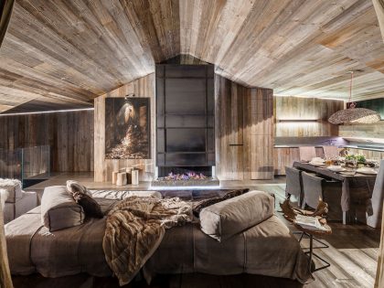 A Stylish and Warm Home with Lots of Wooden Details in Cortina d’Ampezzo, Italy by ZWD-Projects (5)