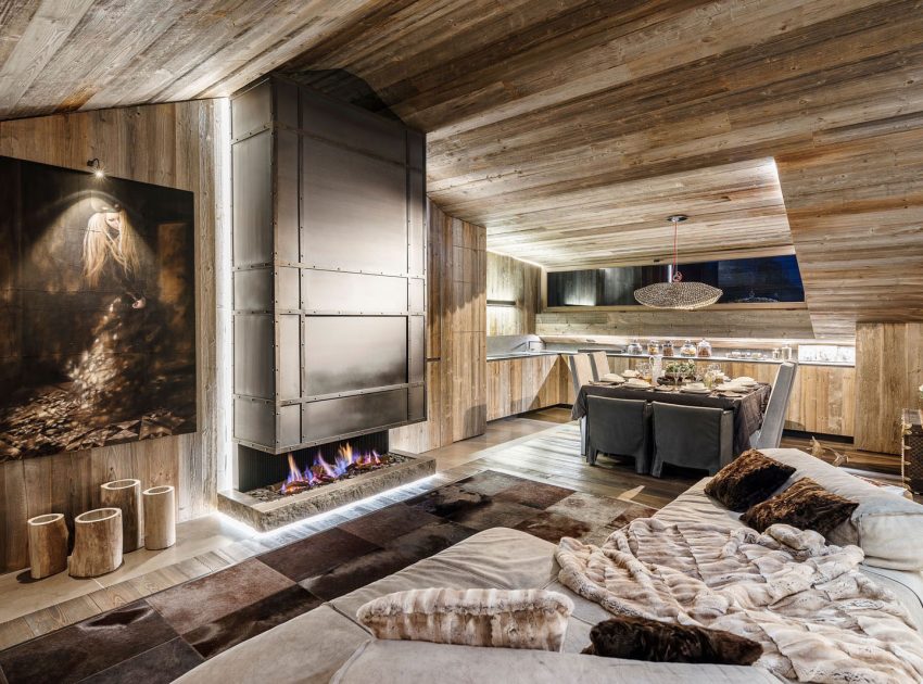 A Stylish and Warm Home with Lots of Wooden Details in Cortina d’Ampezzo, Italy by ZWD-Projects (8)