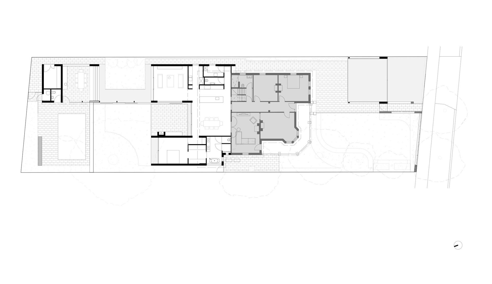 A Unique Suburban Modern House with Courtyard Pool in Claremont, Australia by David Barr Architect (15)