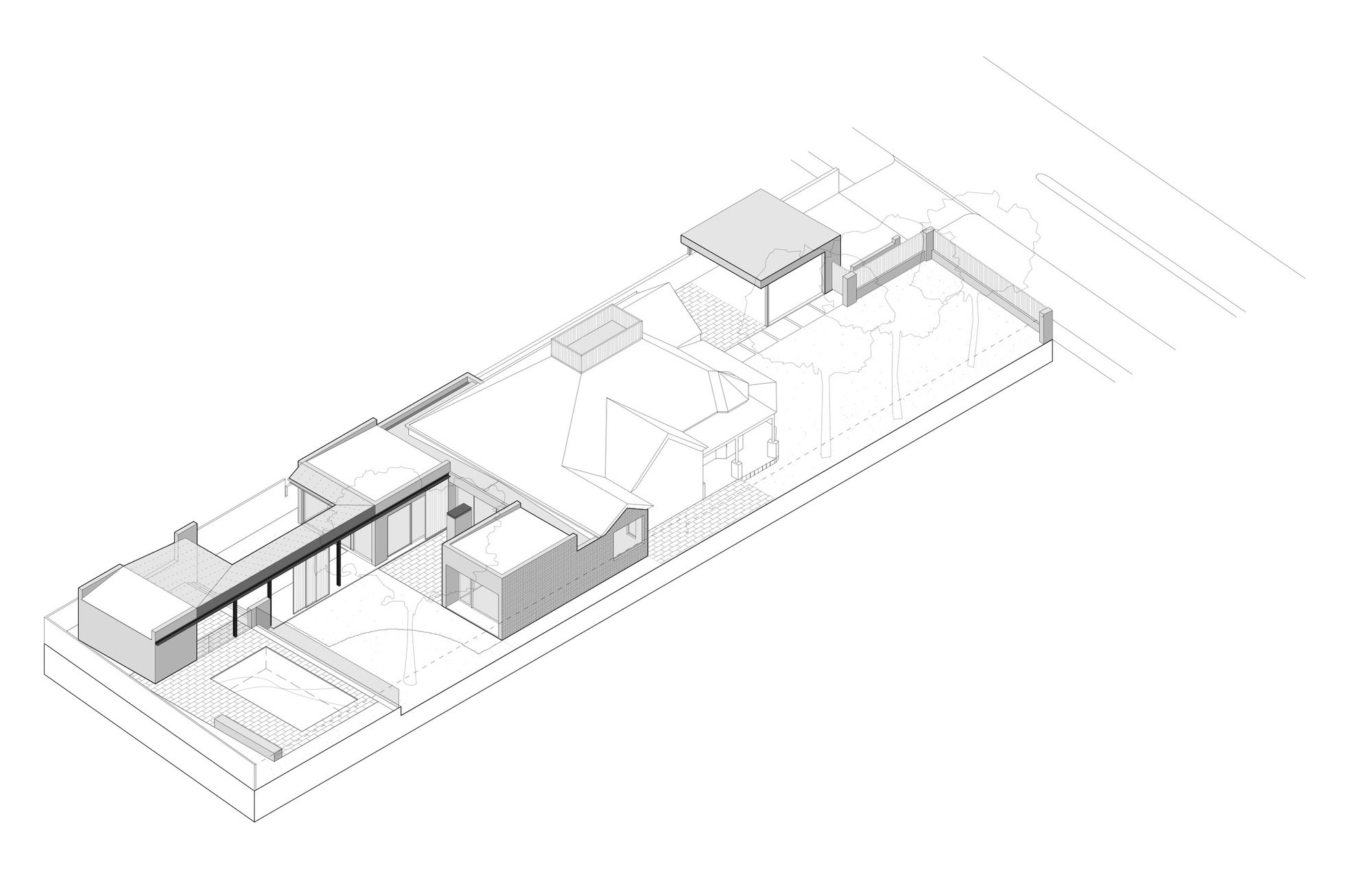 A Unique Suburban Modern House with Courtyard Pool in Claremont, Australia by David Barr Architect (19)