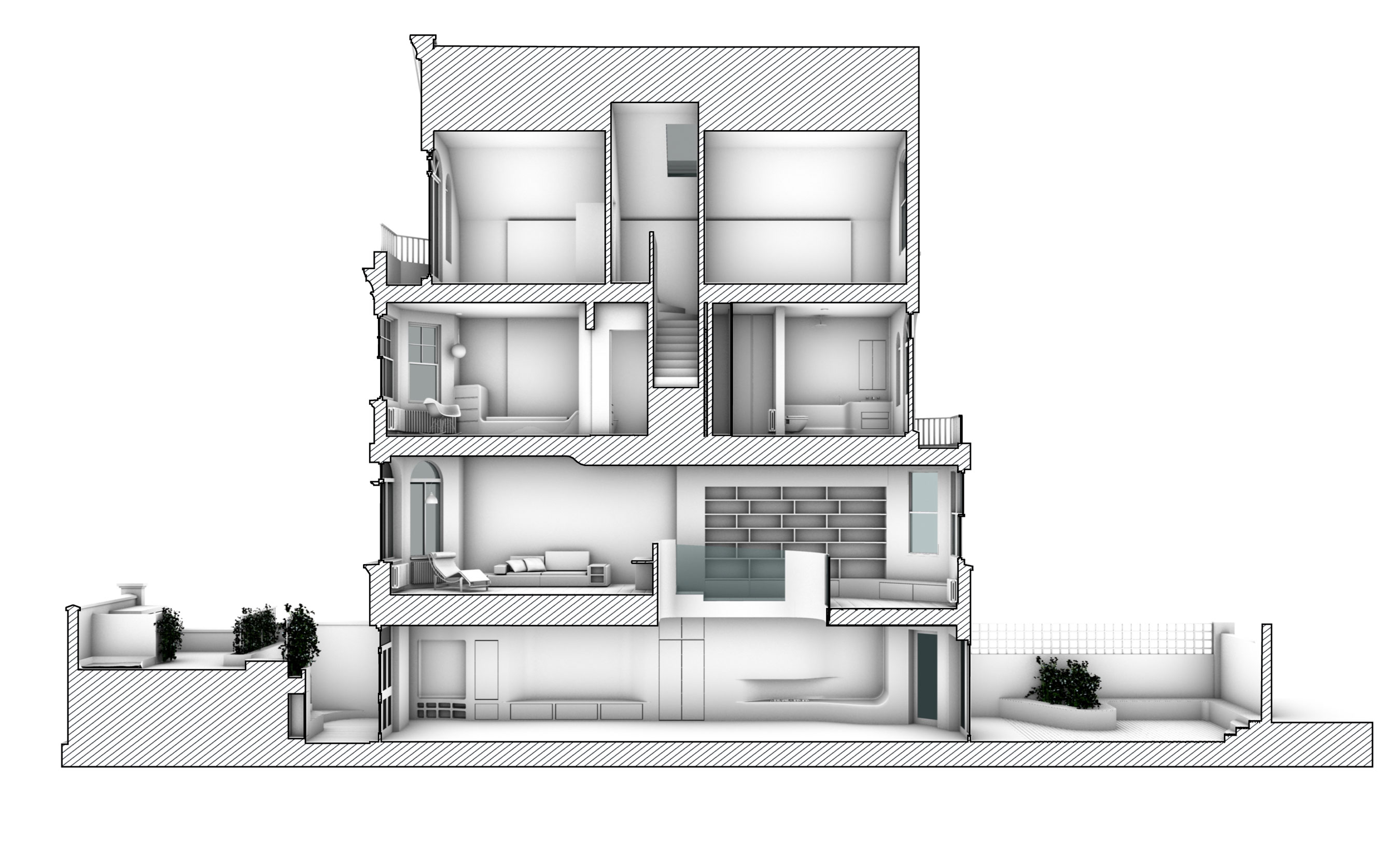 A Victorian Terraced House Turned into a Luminous Home in Canfield Gardens, London by Scenario Architecture (19)