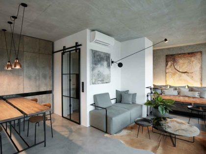 An Eclectic Contemporary Apartment with Industrial Taste in Prague