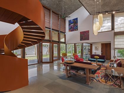 An Eclectic Contemporary Home with Bright and Vibrant Atmosphere in Bengaluru, India by Khosla Associates (13)