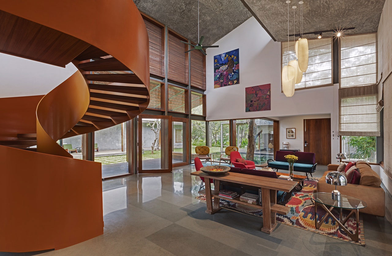 An Eclectic Contemporary Home with Bright and Vibrant Atmosphere in Bengaluru, India by Khosla Associates (13)