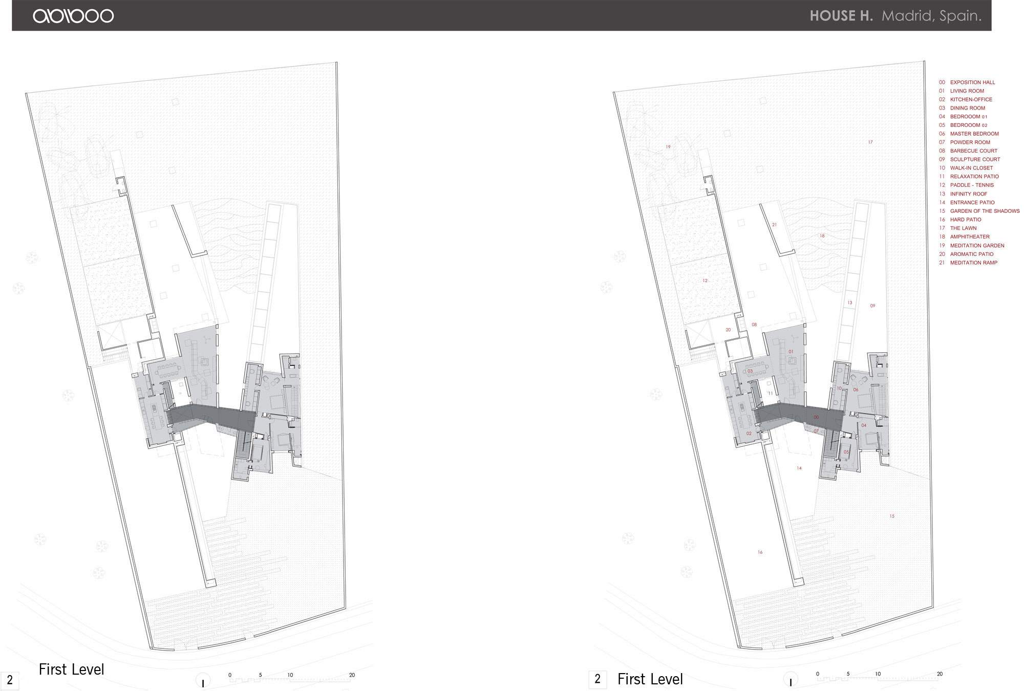 An Eco-Friendly Modern Home with Stunning and Asymmetrical Exterior in Madrid, Spain by ABIBOO Architecture (55)