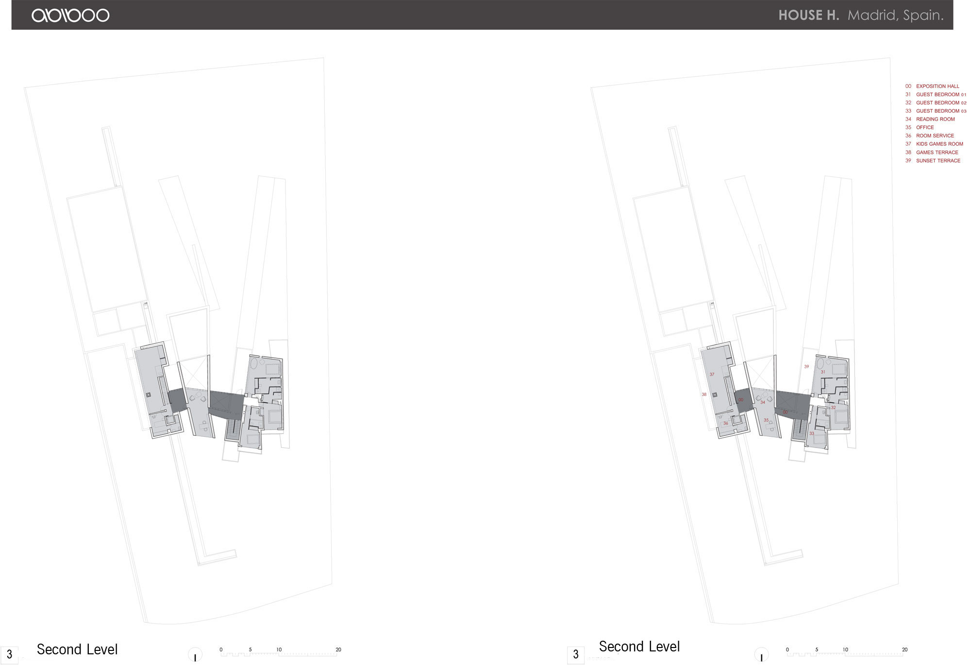 An Eco-Friendly Modern Home with Stunning and Asymmetrical Exterior in Madrid, Spain by ABIBOO Architecture (56)