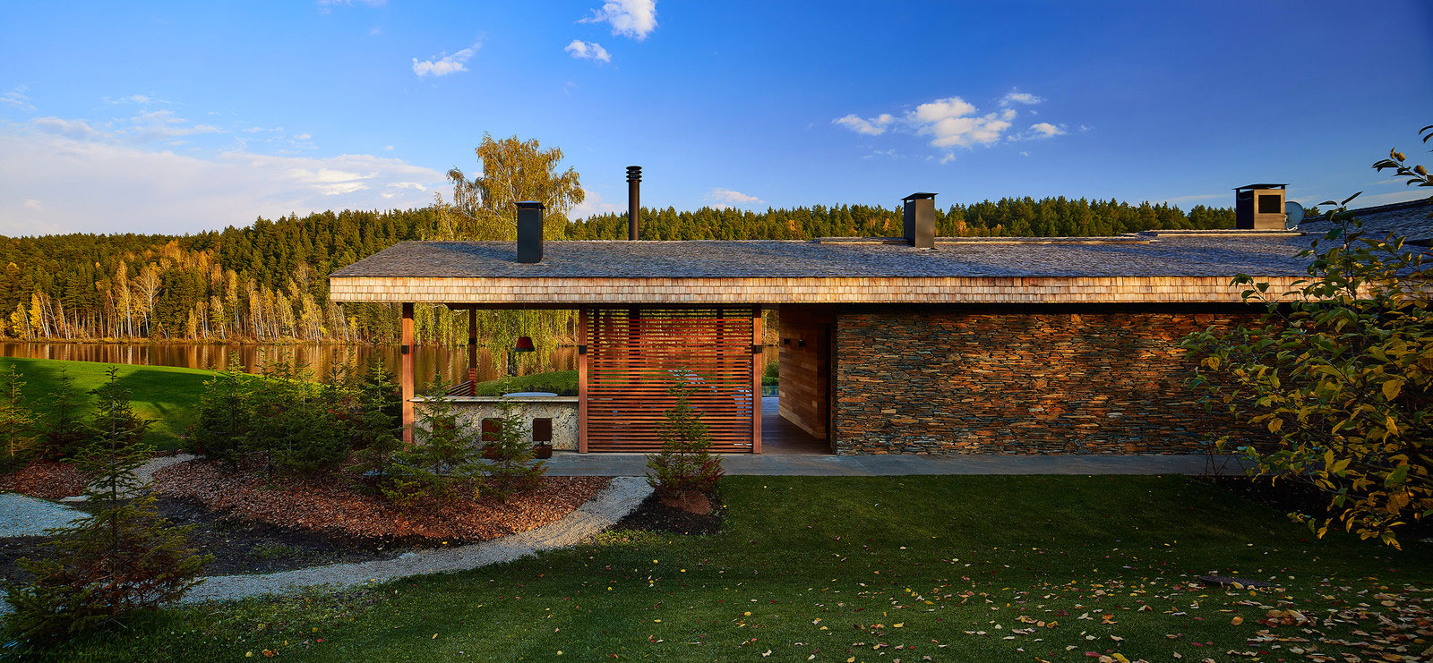 An Elegant Contemporary House by the River in Yekaterinburg, Russia by Dmitry Pozarenko (2)