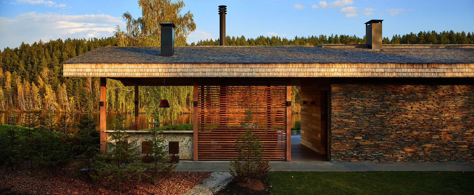 An Elegant Contemporary House by the River in Yekaterinburg, Russia by Dmitry Pozarenko (3)