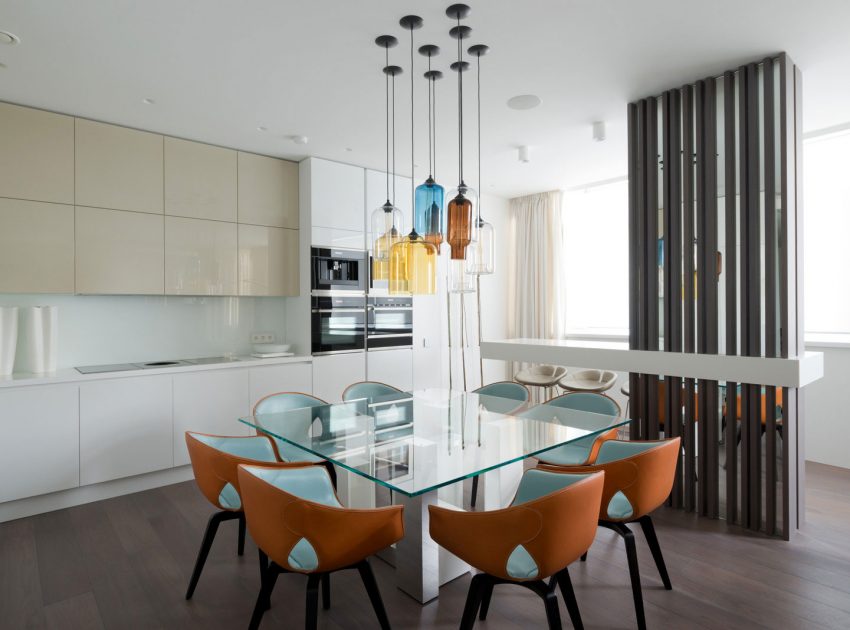 An Elegant Modern Apartment for a Young Family with Two Small Children in Moscow by Alexandra Fedorova (5)