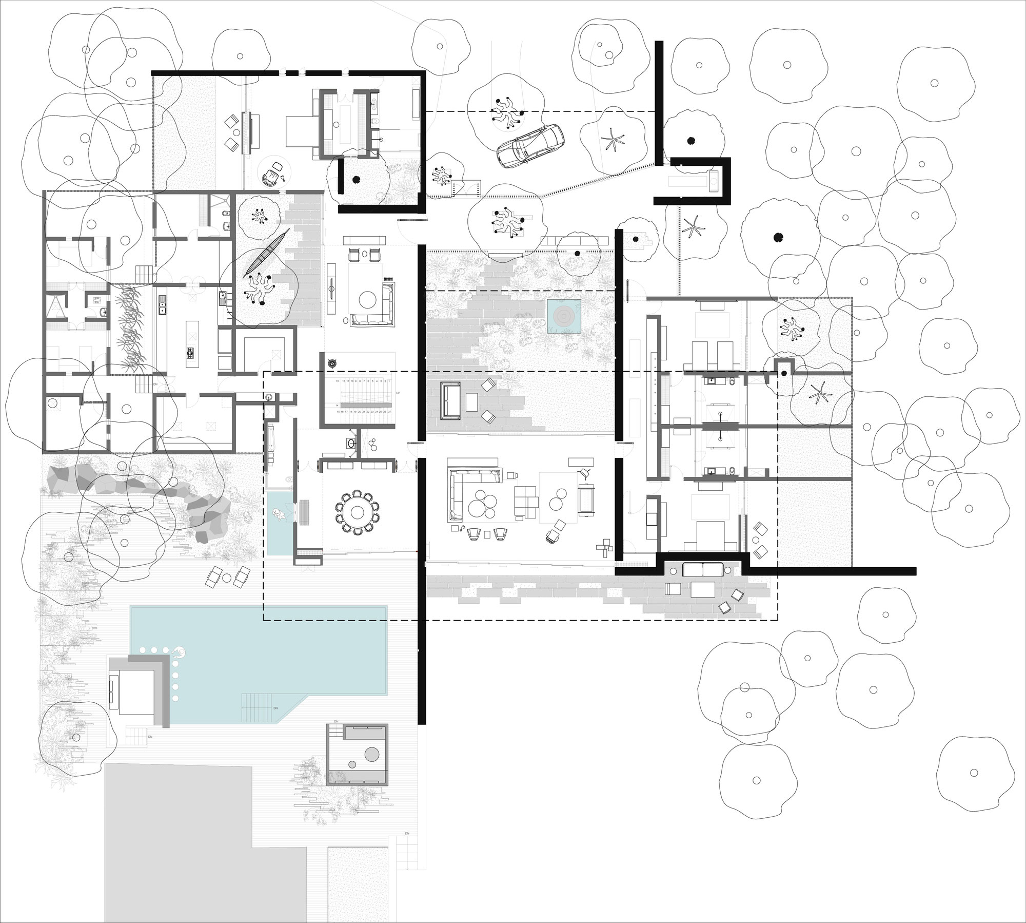 An Elegant Modern Home with Bright and Airy Interiors in Ahmedabad, India by SPASM Design Architects (21)