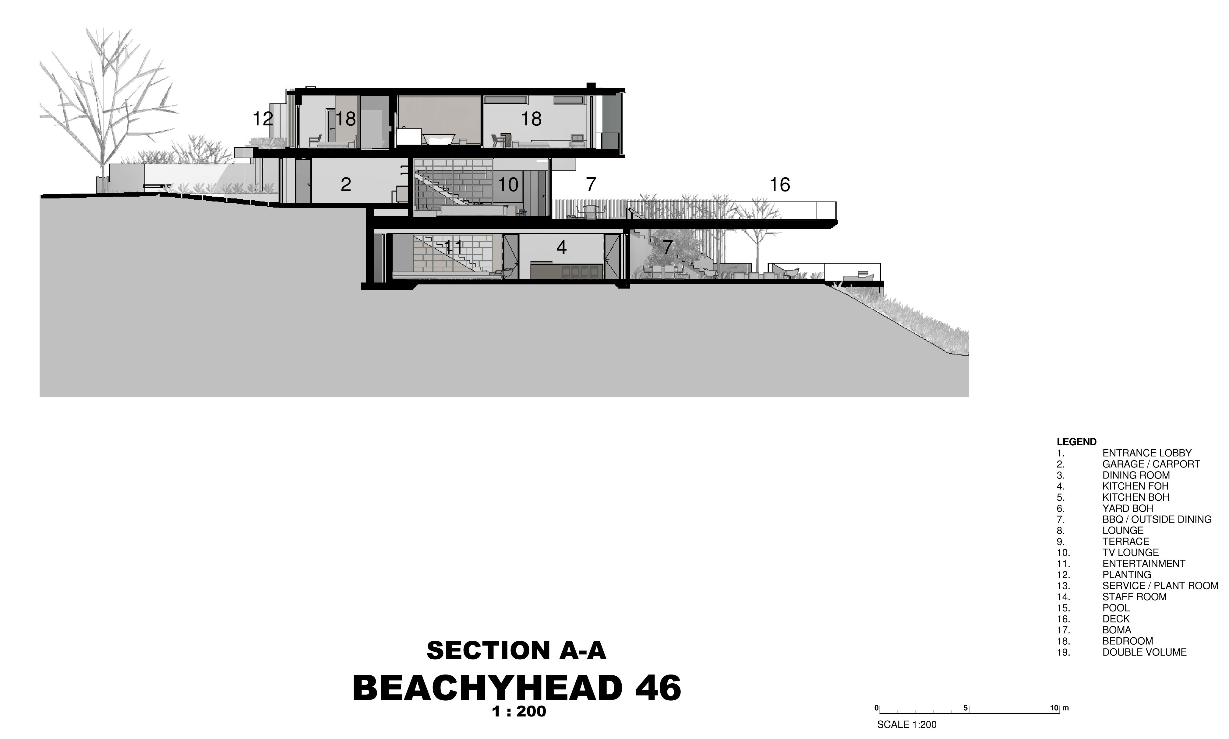 An Elegant and Spacious Family Home with Striking Interior Features in Plettenberg Bay by SAOTA (30)