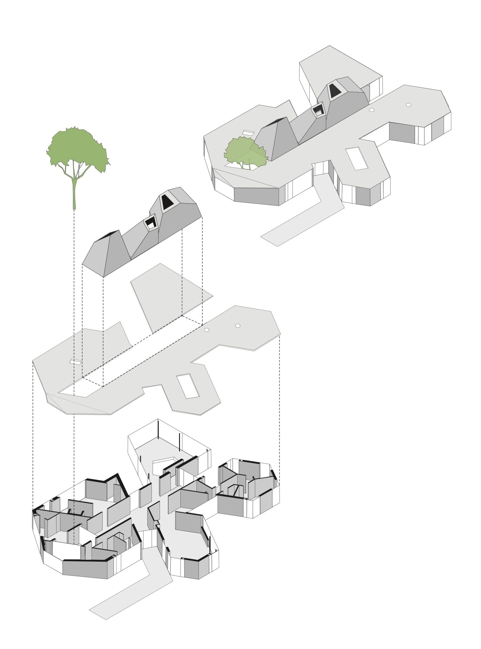 An Old Bungalow Transformed into a Spacious and Light Contemporary House in Hilversum, The Netherlands by Mecanoo (22)