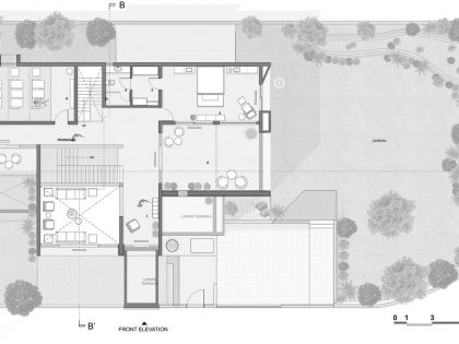 A Fantastic and Beautiful Modern White Home To Three Generations in Ahmedabad, India by The Grid Architects (21)