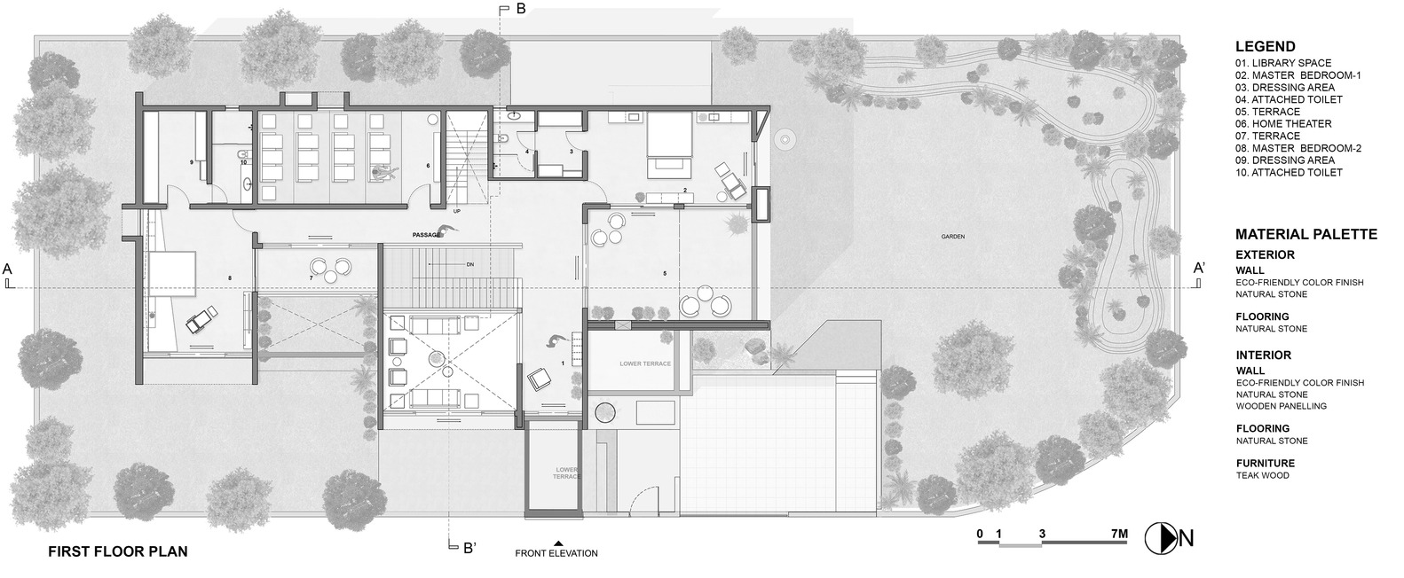 A Fantastic and Beautiful Modern White Home To Three Generations in Ahmedabad, India by The Grid Architects (21)