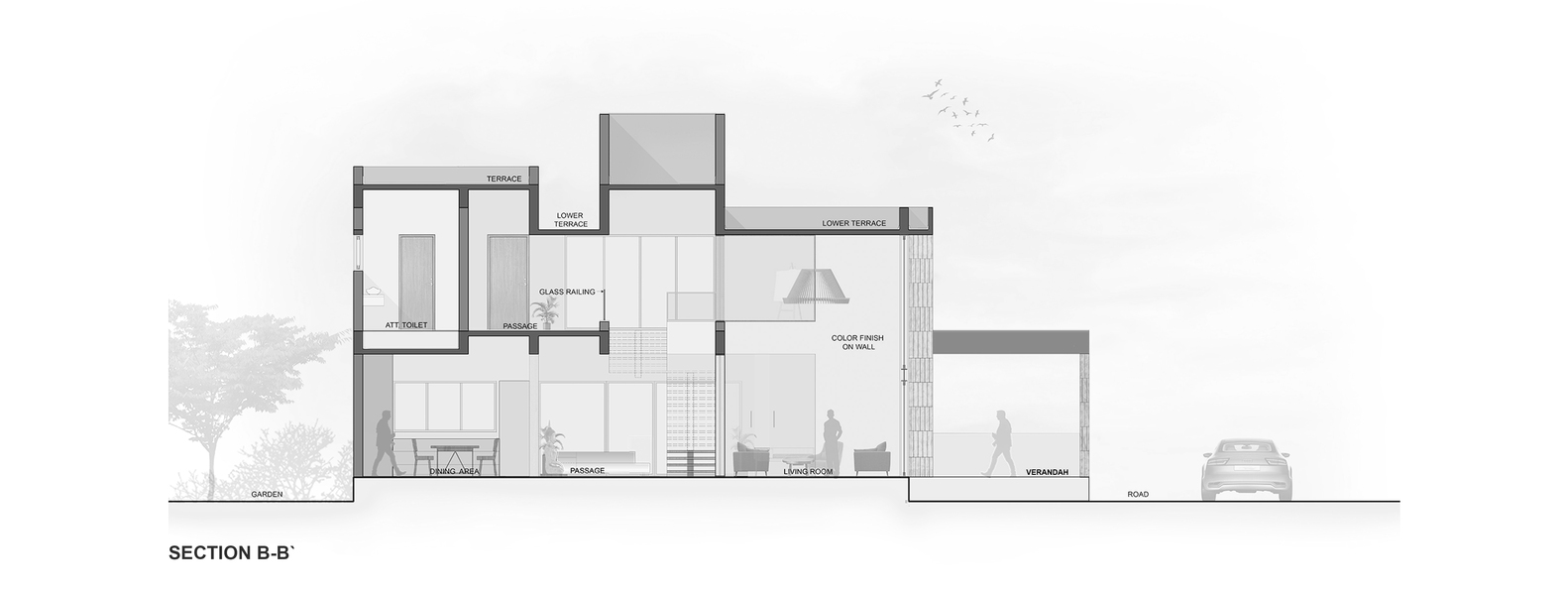 A Fantastic and Beautiful Modern White Home To Three Generations in Ahmedabad, India by The Grid Architects (26)