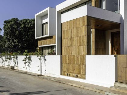 A Fantastic and Beautiful Modern White Home To Three Generations in Ahmedabad, India by The Grid Architects (4)