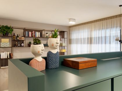 A Sober and Elegant Apartment with Warm and Vibrant Interiors in Bologna, Italy by Mara Magotti Gondoni (10)