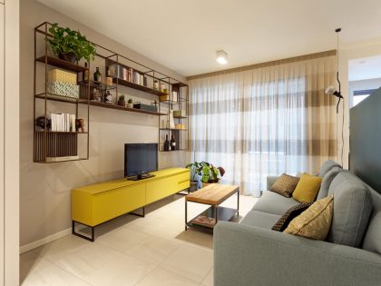 A Sober and Elegant Apartment with Warm and Vibrant Interiors in Bologna, Italy by Mara Magotti Gondoni (4)