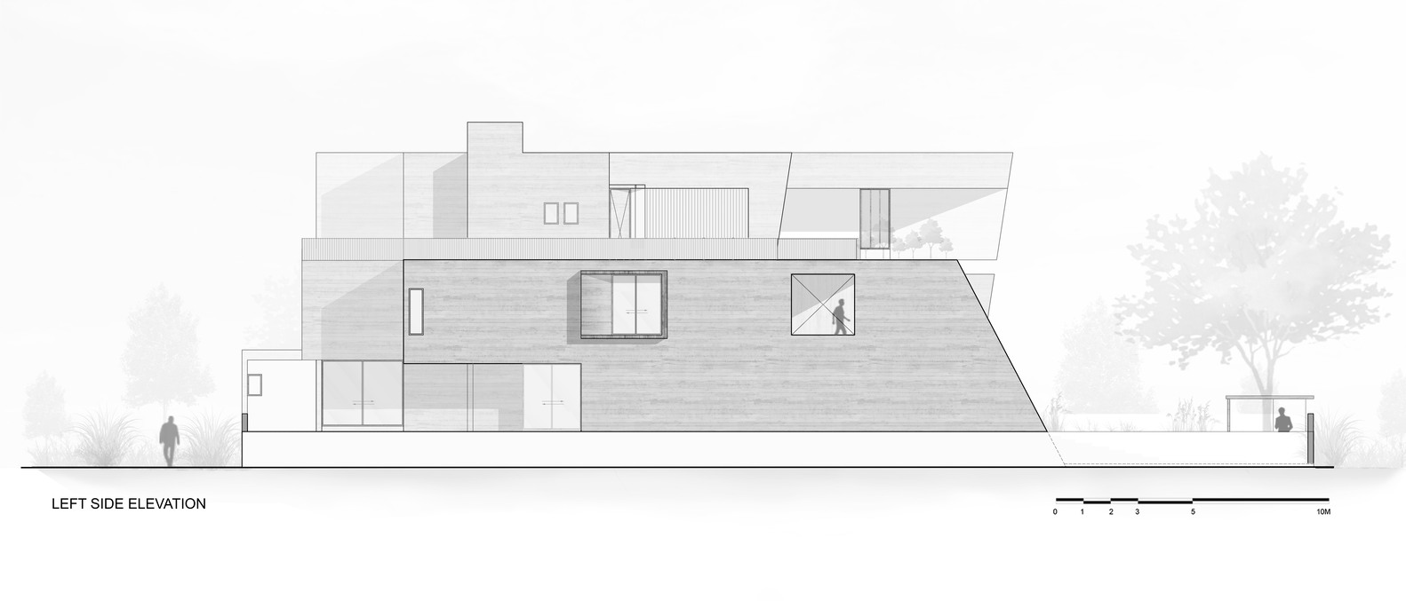 A Striking Modern Brutalist House with Exquisite Details in Ahmedabad, India by The Grid Architects (24)