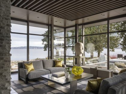 A Stunning Luxury Lakeside Home Filled with Natural Light in Washington, USA by Kor Architects (10)