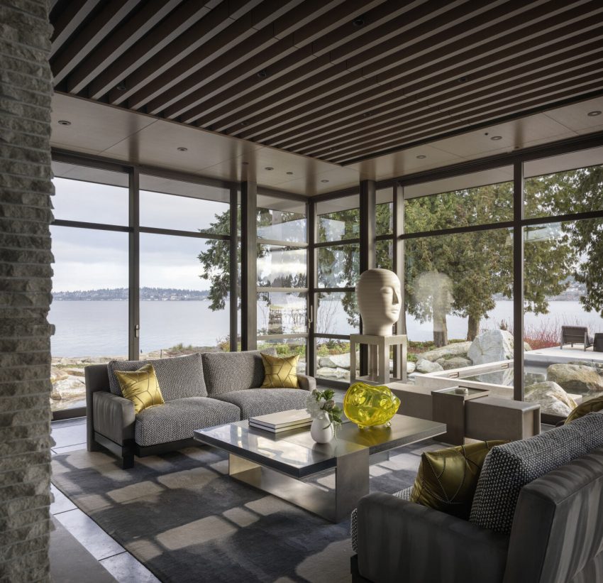 A Stunning Luxury Lakeside Home Filled with Natural Light in Washington, USA by Kor Architects (10)