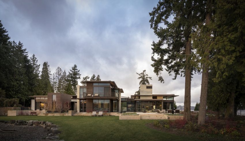 A Stunning Luxury Lakeside Home Filled with Natural Light in Washington, USA by Kor Architects (2)