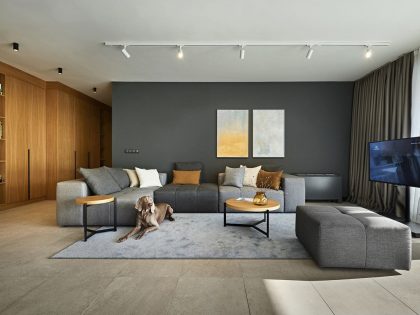 A Stylish Modern Apartment That Looks Warm Cozy and Inviting in Sofia, Bulgaria by Fimera Design Studio (1)