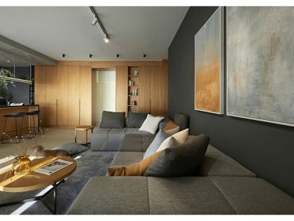 A Stylish Modern Apartment That Looks Warm Cozy and Inviting in Sofia, Bulgaria by Fimera Design Studio (2)