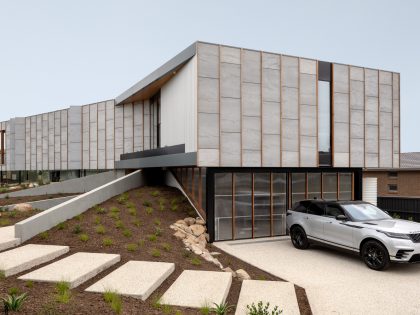 A Stylish Modern Home Built with Three Angles to Capture the Views in Mount Martha, Australia by Megowan Architectural (1)