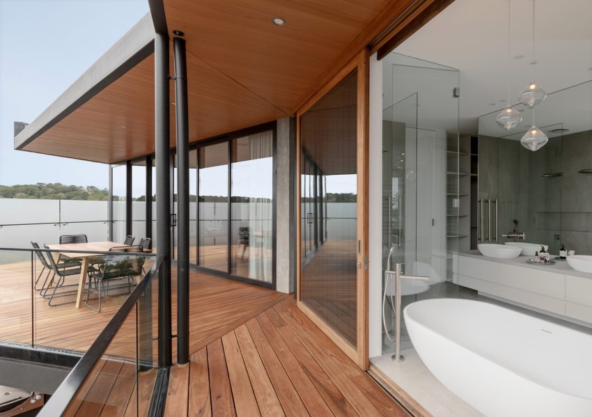 A Stylish Modern Home Built with Three Angles to Capture the Views in Mount Martha, Australia by Megowan Architectural (21)