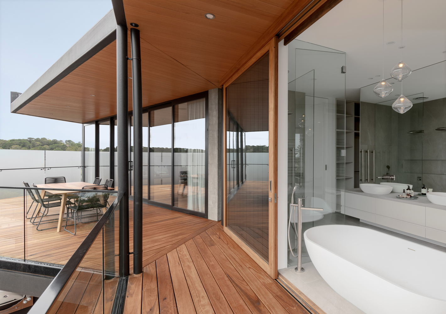 A Stylish Modern Home Built with Three Angles to Capture the Views in Mount Martha, Australia by Megowan Architectural (21)