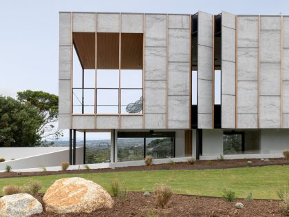 A Stylish Modern Home Built with Three Angles to Capture the Views in Mount Martha, Australia by Megowan Architectural (3)