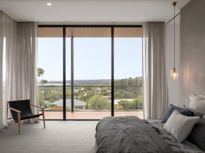 A Stylish Modern Home Built with Three Angles to Capture the Views in Mount Martha, Australia by Megowan Architectural (46)