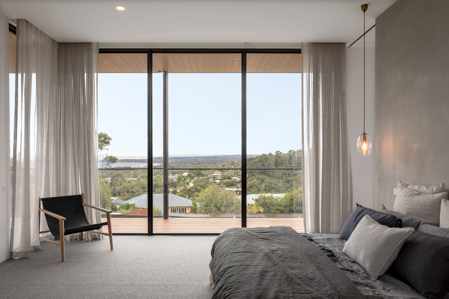 A Stylish Modern Home Built with Three Angles to Capture the Views in Mount Martha, Australia by Megowan Architectural (46)