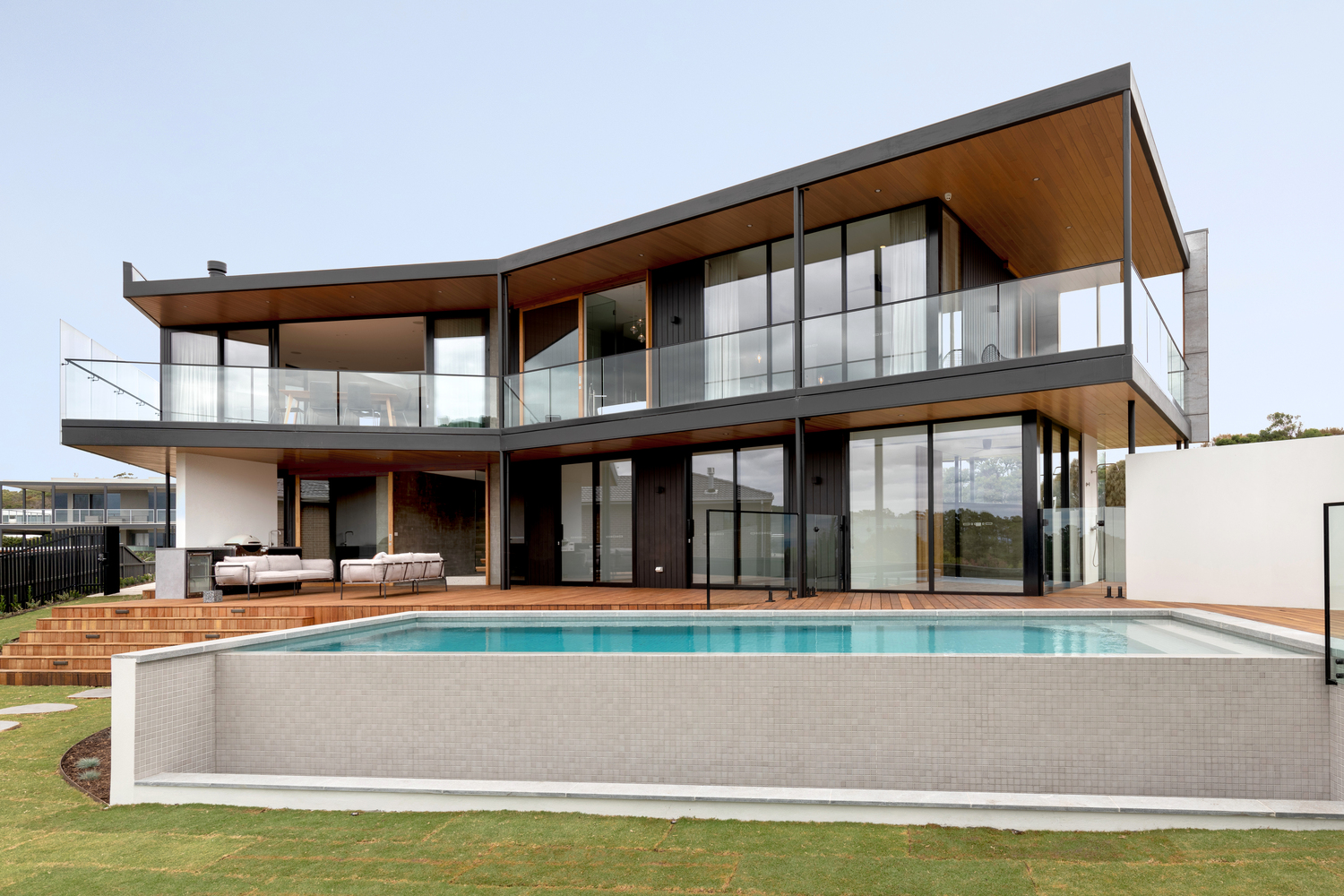 A Stylish Modern Home Built with Three Angles to Capture the Views in Mount Martha, Australia by Megowan Architectural (5)