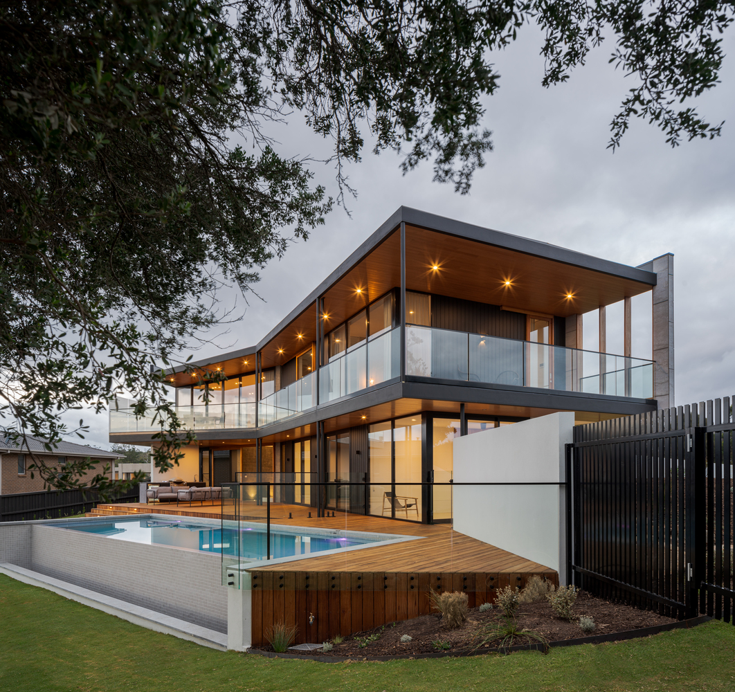 A Stylish Modern Home Built with Three Angles to Capture the Views in Mount Martha, Australia by Megowan Architectural (51)