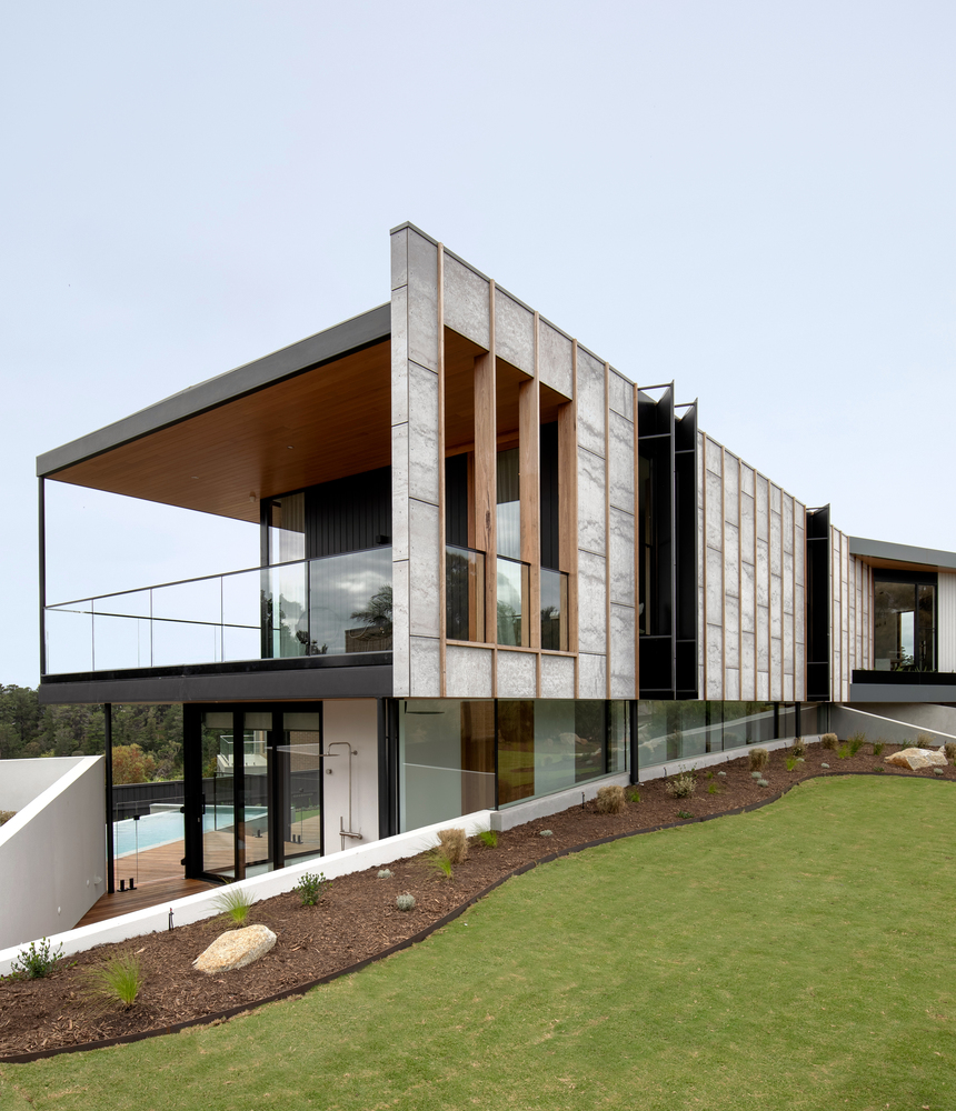 A Stylish Modern Home Built with Three Angles to Capture the Views in Mount Martha, Australia by Megowan Architectural (8)